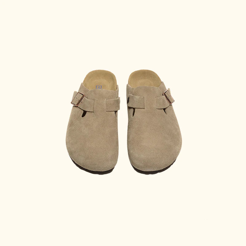 Sandália "Boston Softbed" Birkenstock Camurça